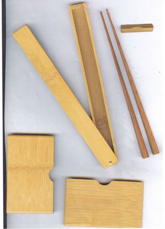 画像1: 竹の箸箱と名刺入れ【展示品】 (1)